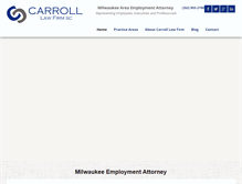 Tablet Screenshot of carrolllawfirmsc.com